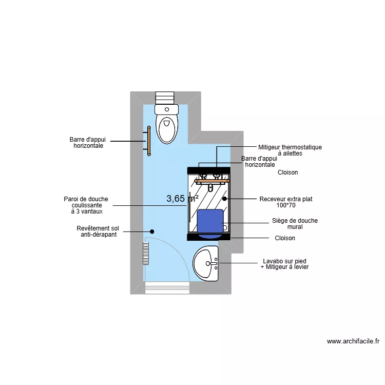 Projet MECHALY. Plan de 