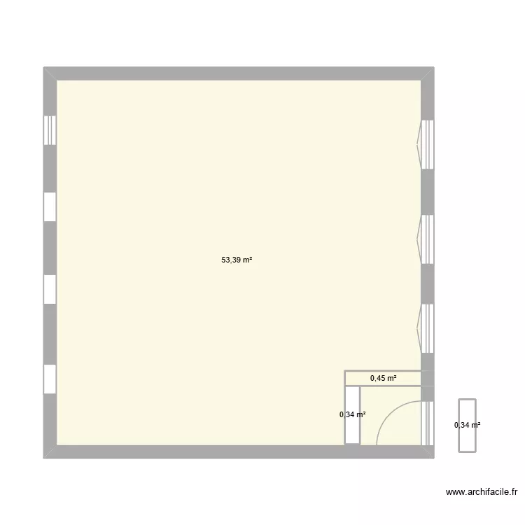 SALLE INFO 2. Plan de 4 pièces et 55 m²