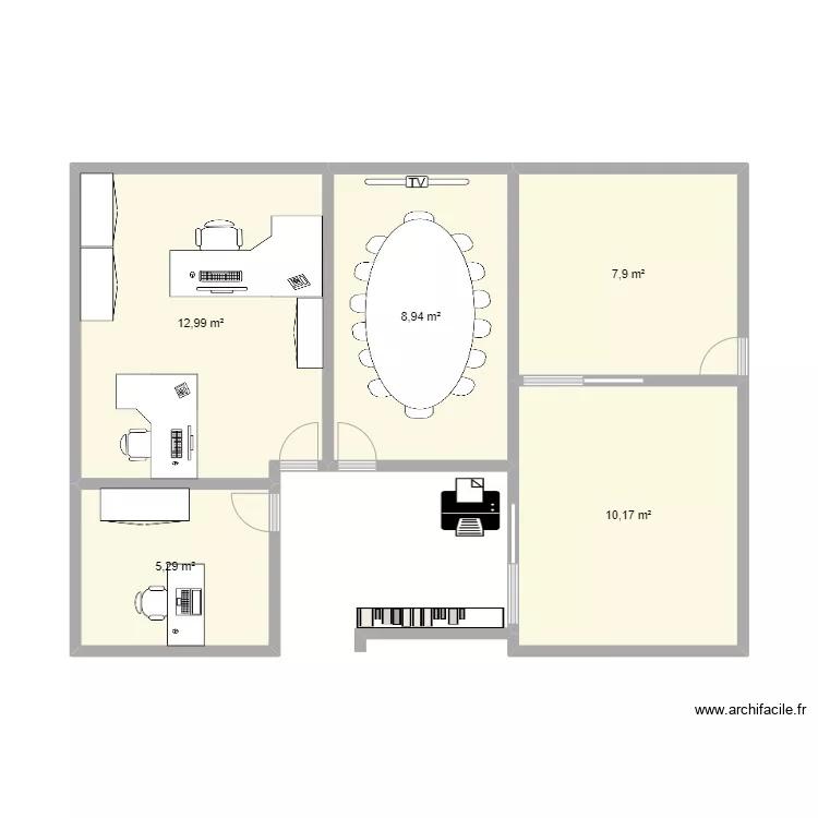 Bur. Chantepie. Plan de 