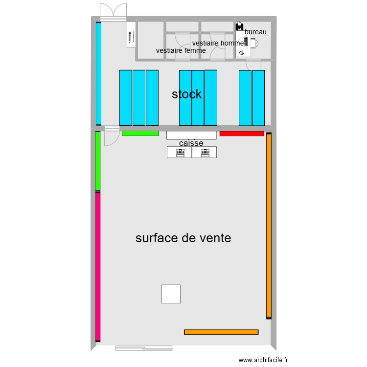 mag courir. Plan de 8 pièces et 155 m2