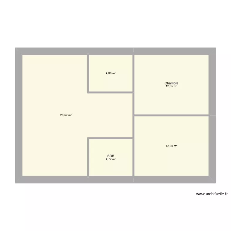 renaldo10. Plan de 5  et 64 m²