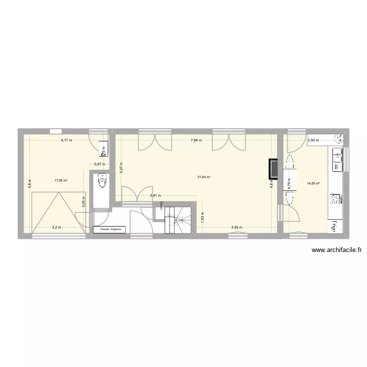 23Fonteny. Plan de 3  et 63 m²