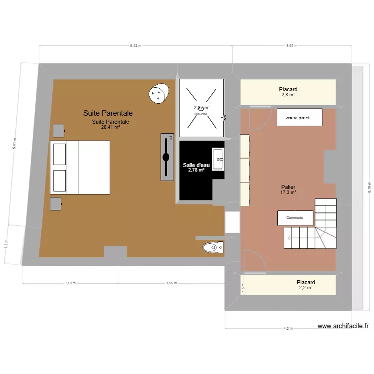 Le Mesnil 6. Plan de 17 et 192 m² Le Mesnil 6. Plan de 17 et 192 m²
