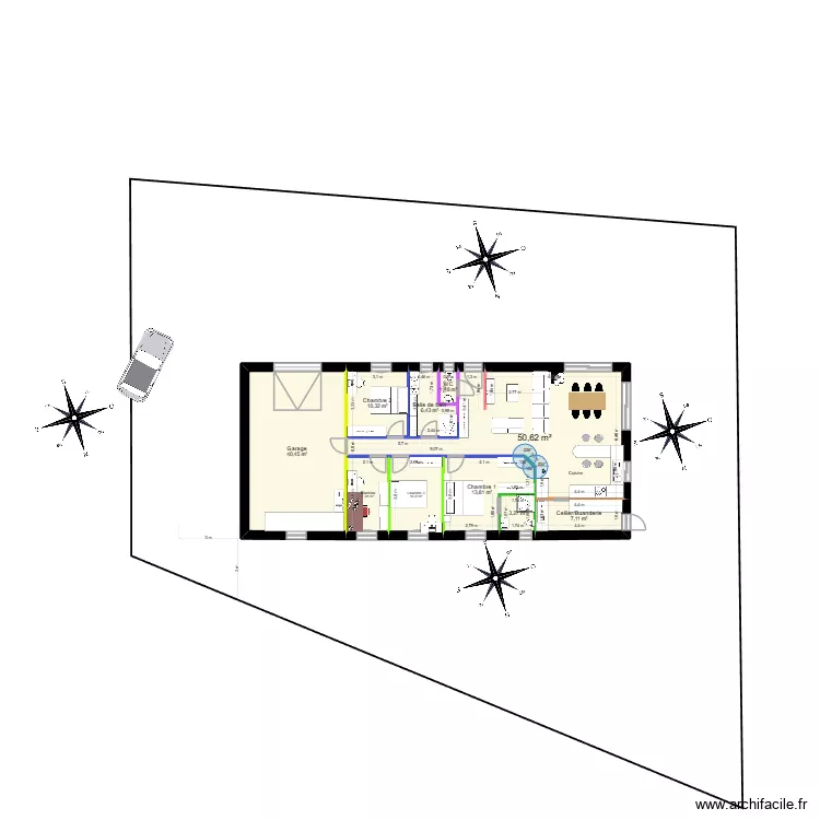 Maison KA St Cyr 1. Plan de 10  et 152 m²