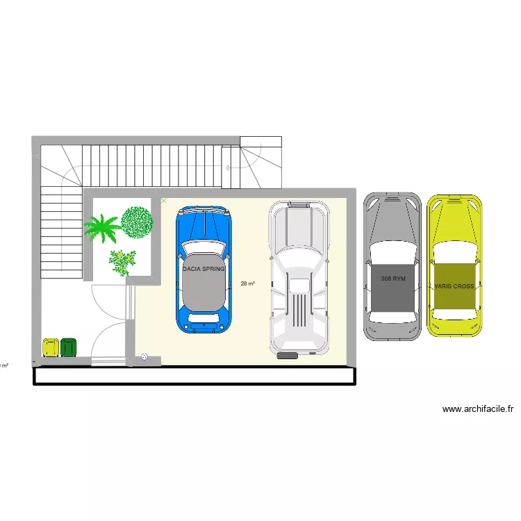 Place de parking. Plan de Place de parking. Plan de