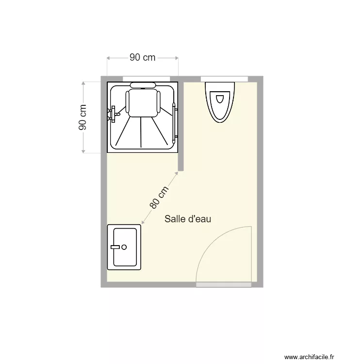 Plan apr&egrave;s travaux ramon. Plan de 