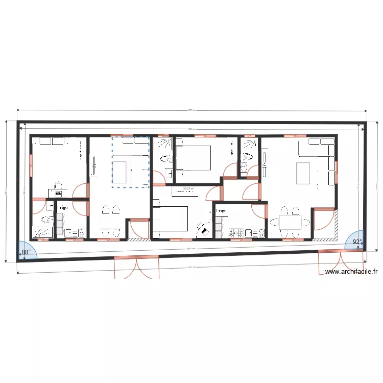 obambi plateau amenagement R.D.C 2. Plan de 