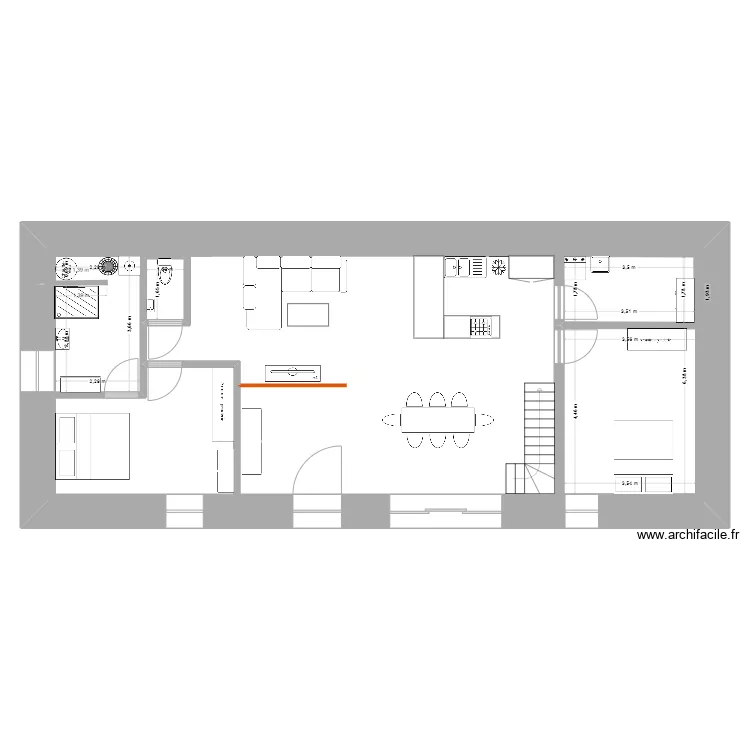 R&eacute;no Grange. Plan de 
