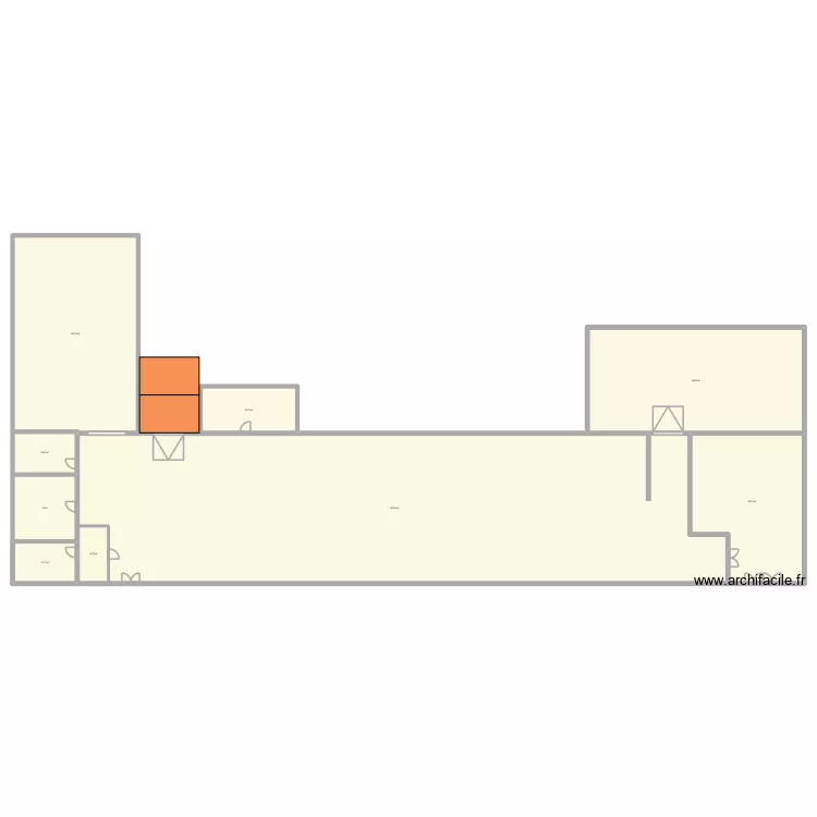 BOURNY. Plan de 9  et 1036 m²