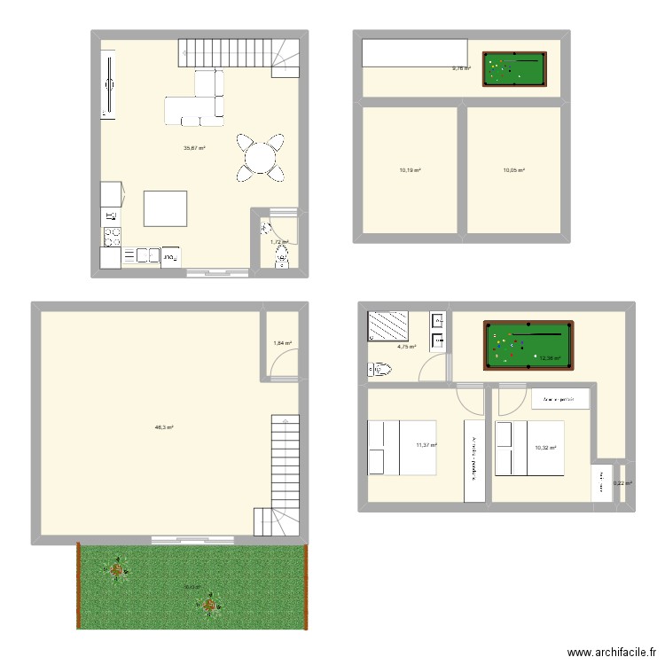 RDC - Saint Pantaleon. Plan de 0 pièce et 0 m2