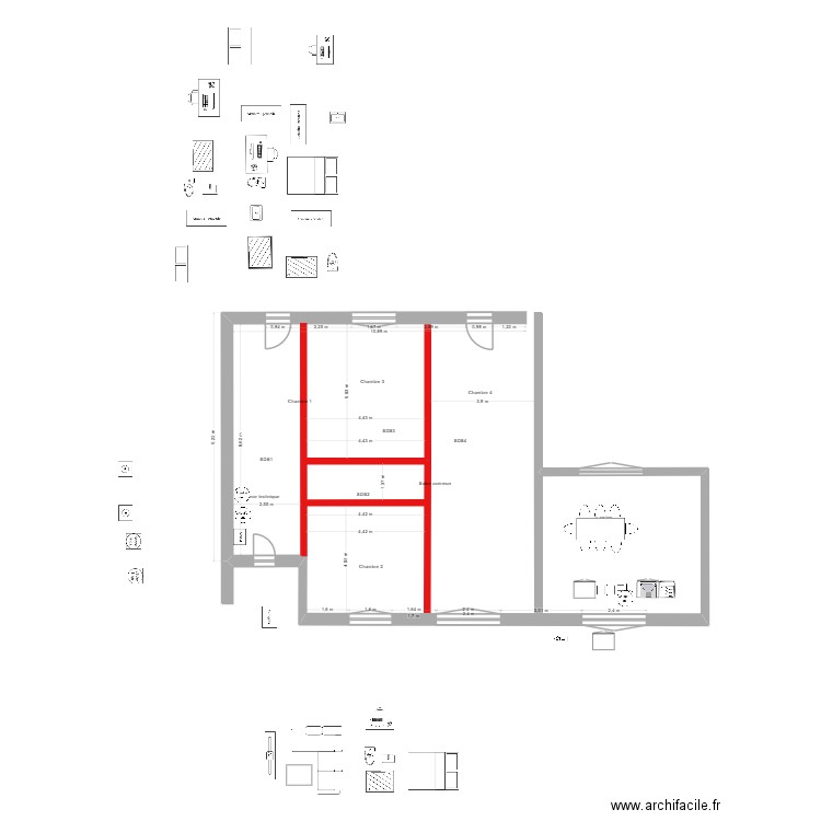 93 BP Rdc V 3.3. Plan de 0 pièce et 0 m2