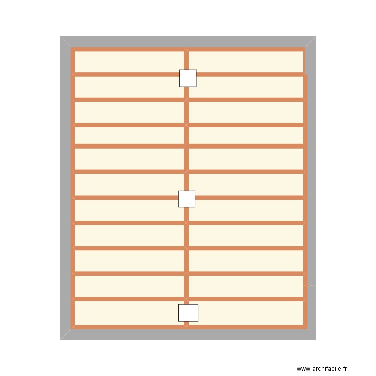 COTE CAVE osb teste. Plan de 23 pièces et 45 m2