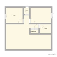 plan 60 avec WC entre chambres