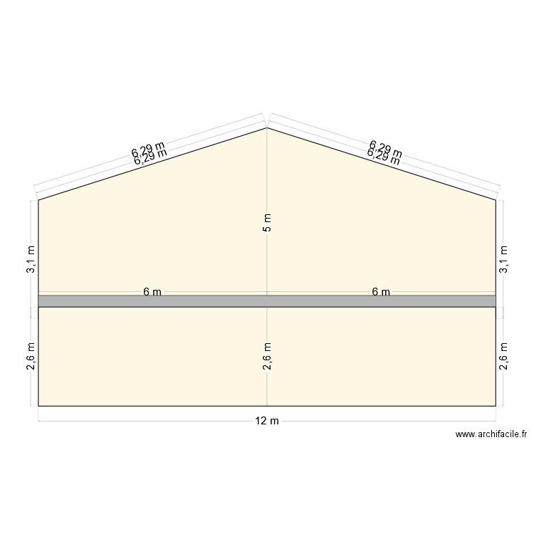 COUPE LARGEUR. Plan de 0 pièce et 0 m2