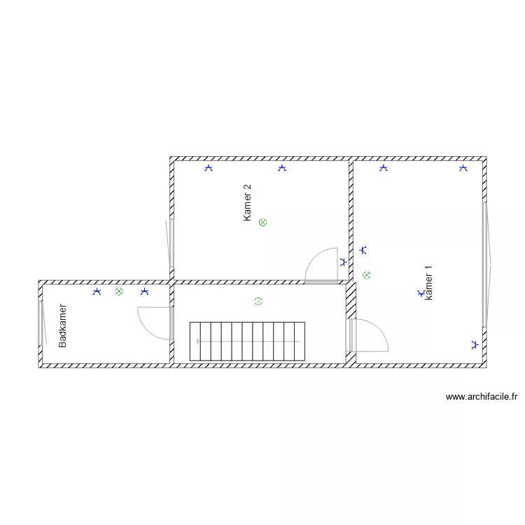 plan Kardinaalstraat 1ste verdiep 2. Plan de 