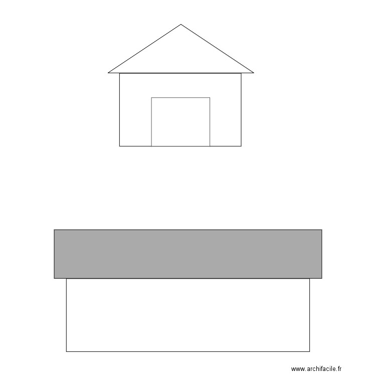 FACADE. Plan de 0 pièce et 0 m2