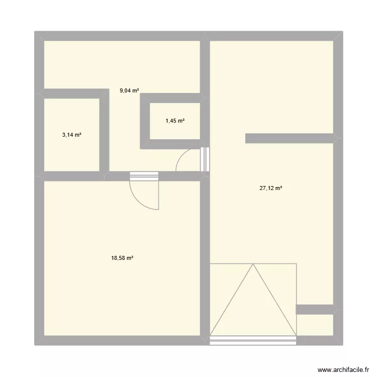 maisn 1. Plan de 5 et 59 m² maisn 1. Plan de 5 et 59 m²
