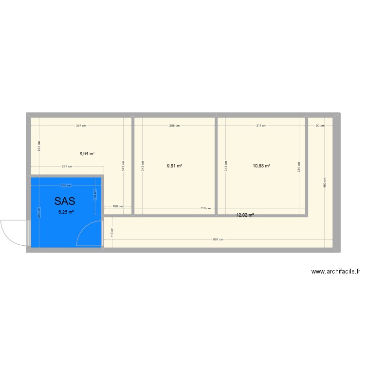 mafia new. Plan de 5 pièces et 47 m2