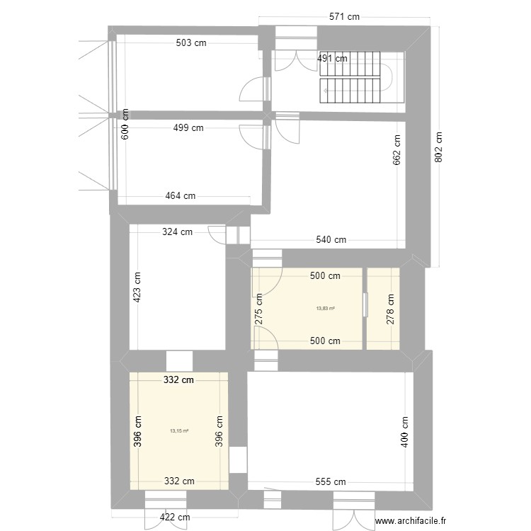 RDC. Plan de 0 pièce et 0 m2