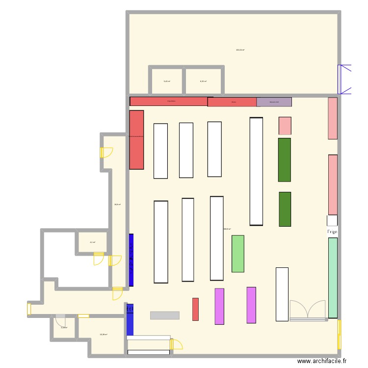 Plan Carrefour. Plan de 8 pièces et 534 m2