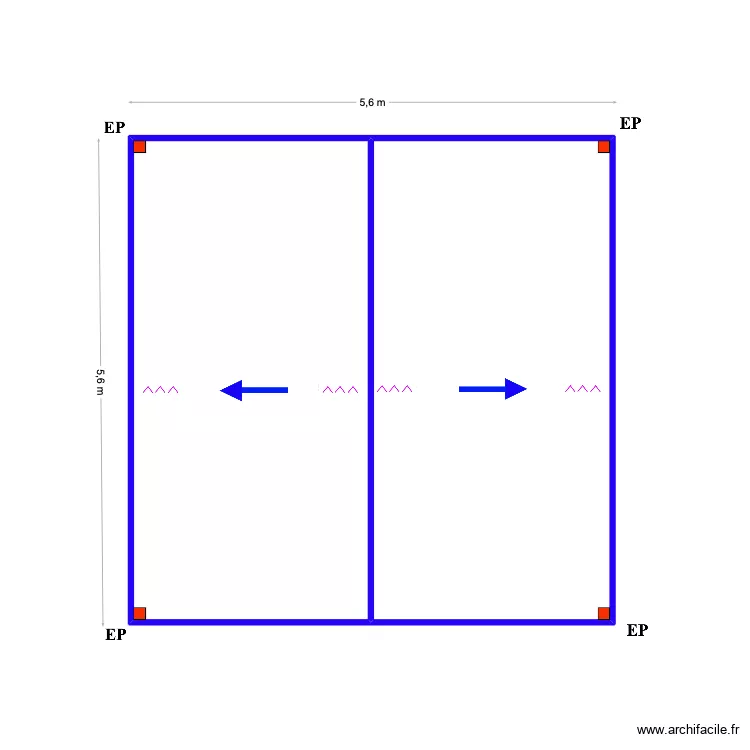 Aleksandra Carport. Plan de 2  et 30 m²