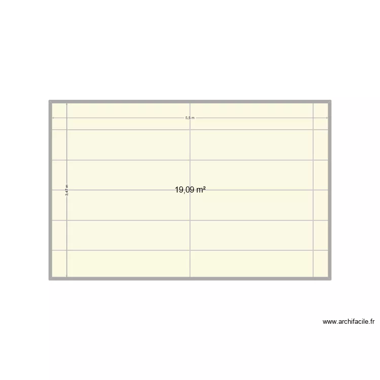 Maison 2/0003. Plan de 1  et 19 m²