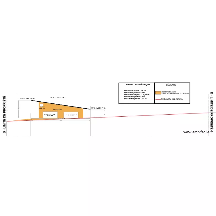 bat moono COUPE BB. Plan de 