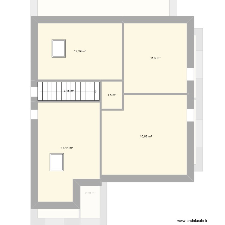 cvetkovic. Plan de 13 pièces et 161 m2