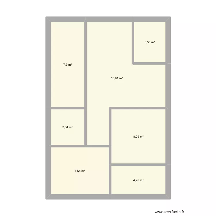 Maison dollemard. Plan de 7 et 51 m² Maison dollemard. Plan de 7 et 51 m²