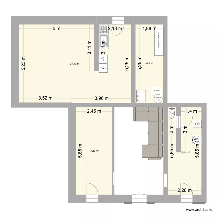 Blanquette. Plan de 4 et 75 m² Blanquette. Plan de 4 et 75 m²
