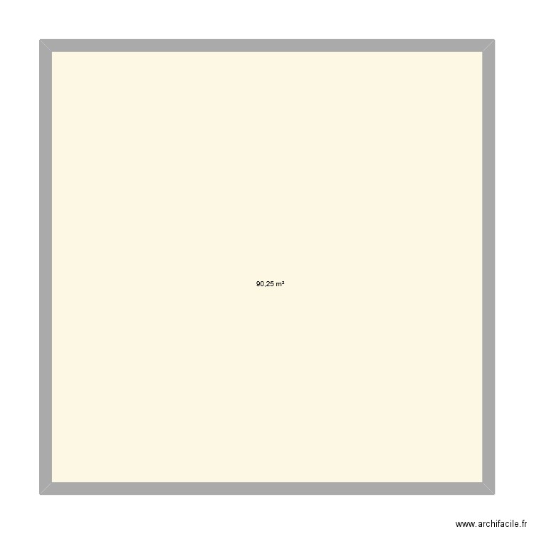 jardin partager. Plan de 1 pièce et 90 m2