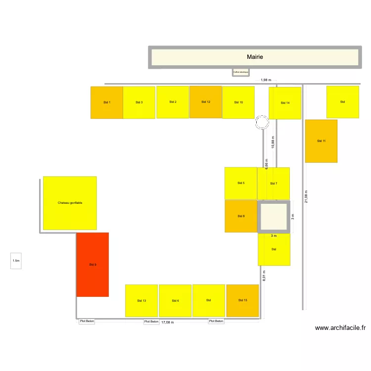 Printemps des Charvants. Plan de 3 et 38 m² Printemps des Charvants. Plan de 3 et 38 m²
