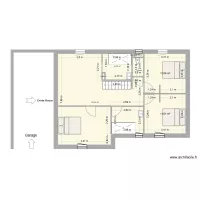 Plan maison blanche étage