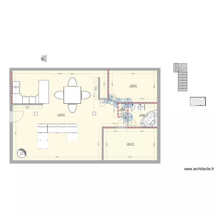 rez de chaussé. Plan de rez de chaussé. Plan de