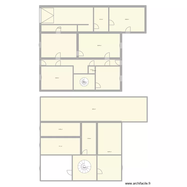AVRAINVILLE ORIGNE. Plan de 14 Pièces et 282 m² AVRAINVILLE ORIGNE. Plan de 14 Pièces et 282 m²