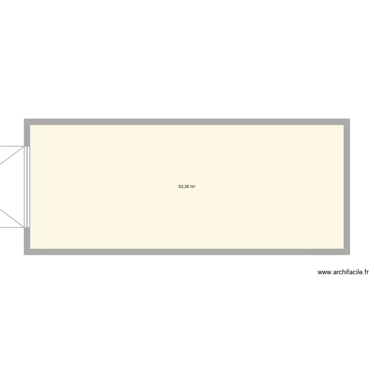 Garage anto. Plan de 1  et 53 m²