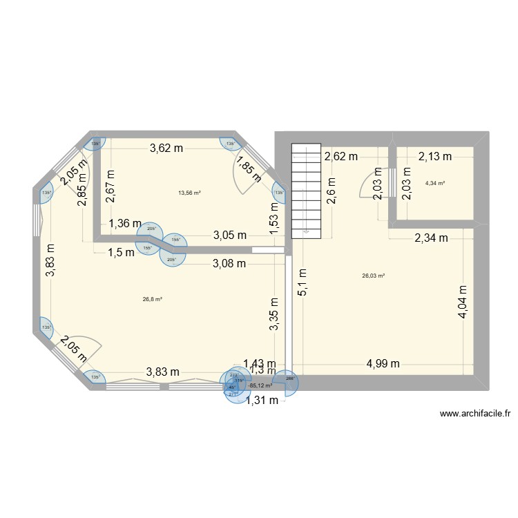 Maison base + extension. Plan de 0 pièce et 0 m2
