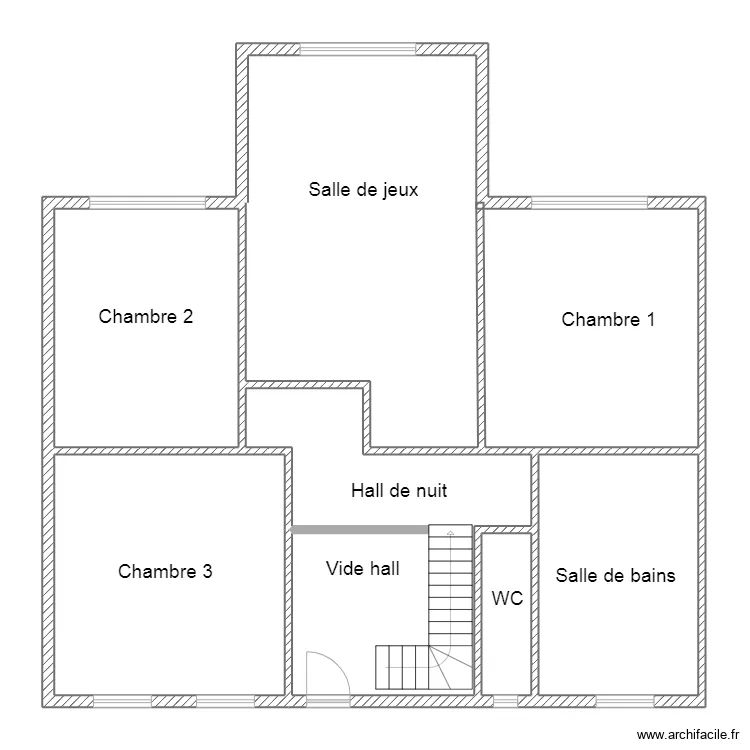 Preaux Etage. Plan de 