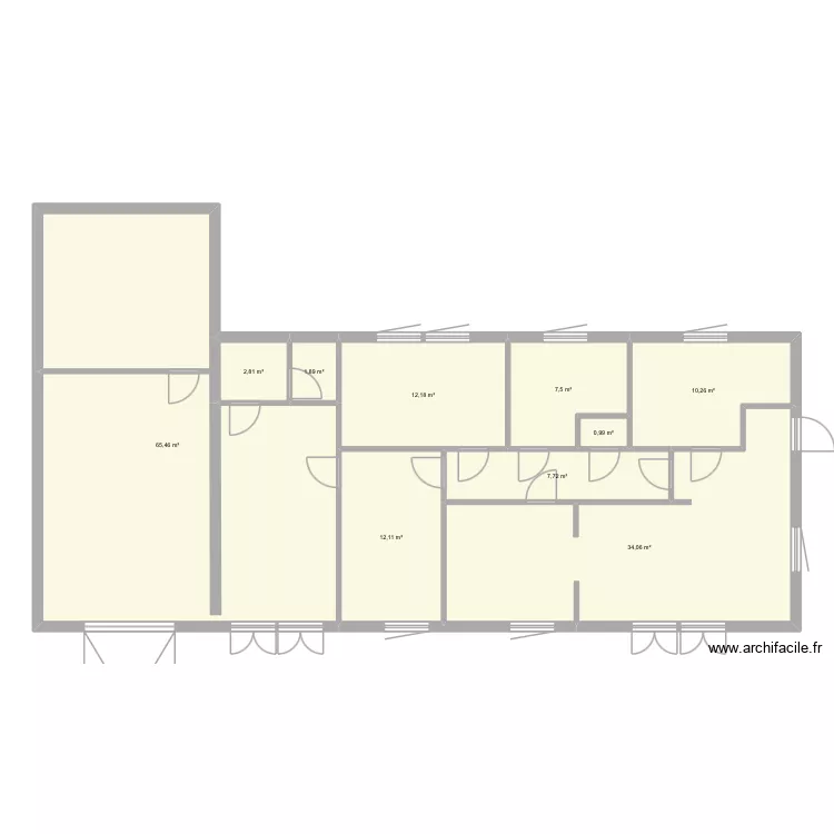 Maisone Brachamps. Plan de 10 et 155 m² Maisone Brachamps. Plan de 10 et 155 m²