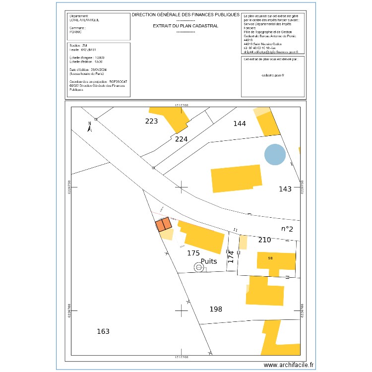 implantation lavergne. Plan de 0 pièce et 0 m2