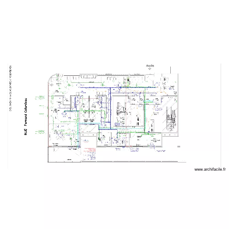 Modification cuivre groupe Grand case. Plan de 