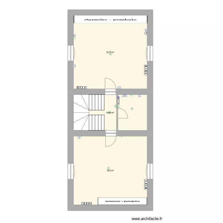 CHILLIE. Plan de 3  et 84 m²