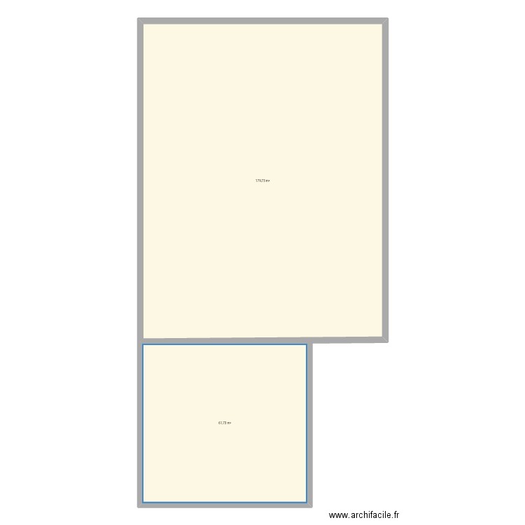 Belle etoile. Plan de 2 pièces et 241 m2