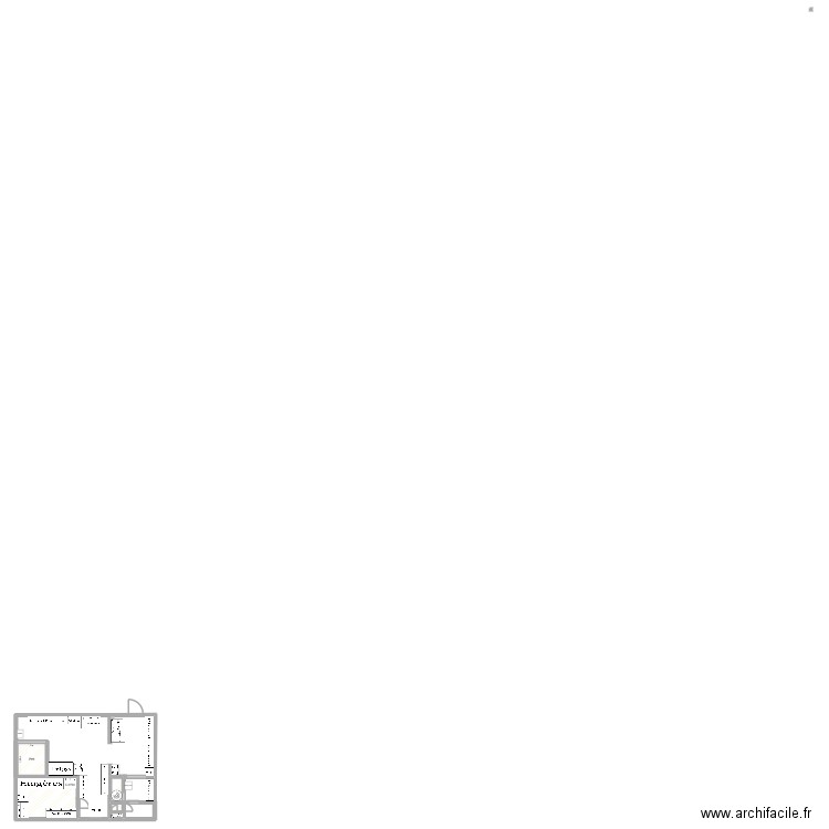 labo. Plan de 6 pièces et 45 m2