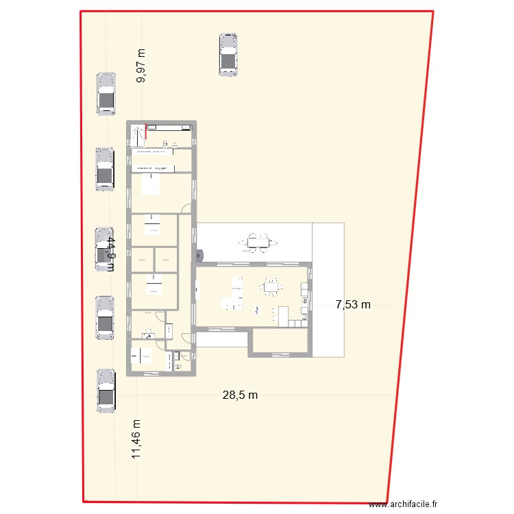 planta  cernache. Plan de 9 pièces et 1457 m2