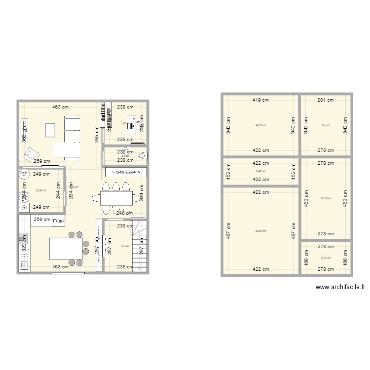 Maison. Plan de 0 pièce et 0 m2