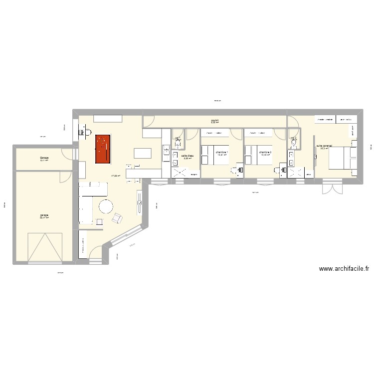 plan roussillon 2023 3 chambre modifi. Plan de 10 pièces et 138 m2