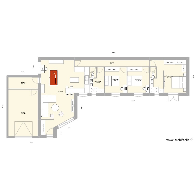 plan roussillon 2023 3 chambre modifi. Plan de 0 pièce et 0 m2