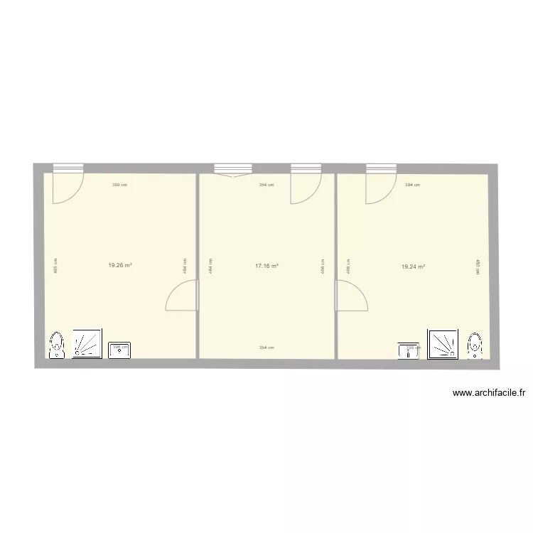 JALINSKI Sejour milieu. Plan de 