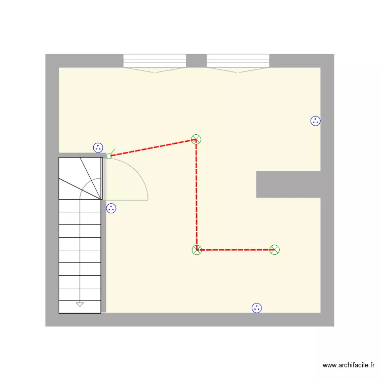 M. GLADHOFER - BLOIs COMBLE. Plan de 
